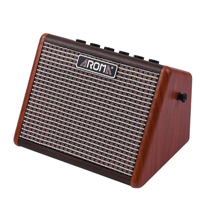 Aroma AG-15A 15W Portable Acoustic Guitar Amplifier with Built-in Rechargeable Battery and Bluetooth