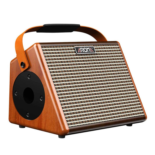 Aroma AG-26A 25W Portable Acoustic Guitar Amplifier with Built-in Rechargeable Battery and Bluetooth