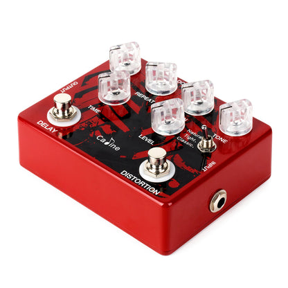 Caline CP-68 Distortion and Delay Guitar Effect Pedal