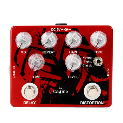 Caline CP-68 Distortion and Delay Guitar Effect Pedal