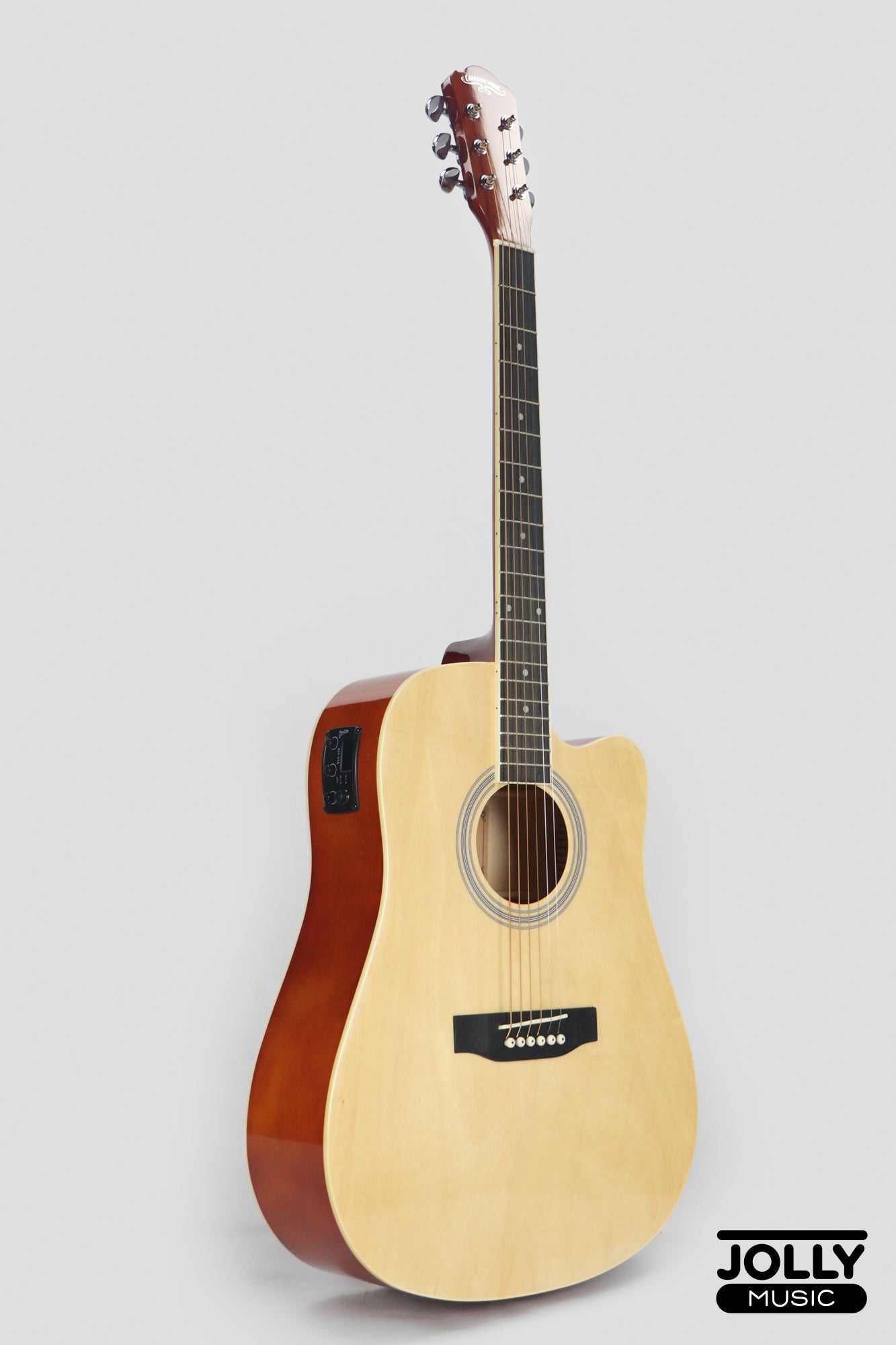 Caravan HS-4111 EQ Acoustic Electric Guitar - Natural