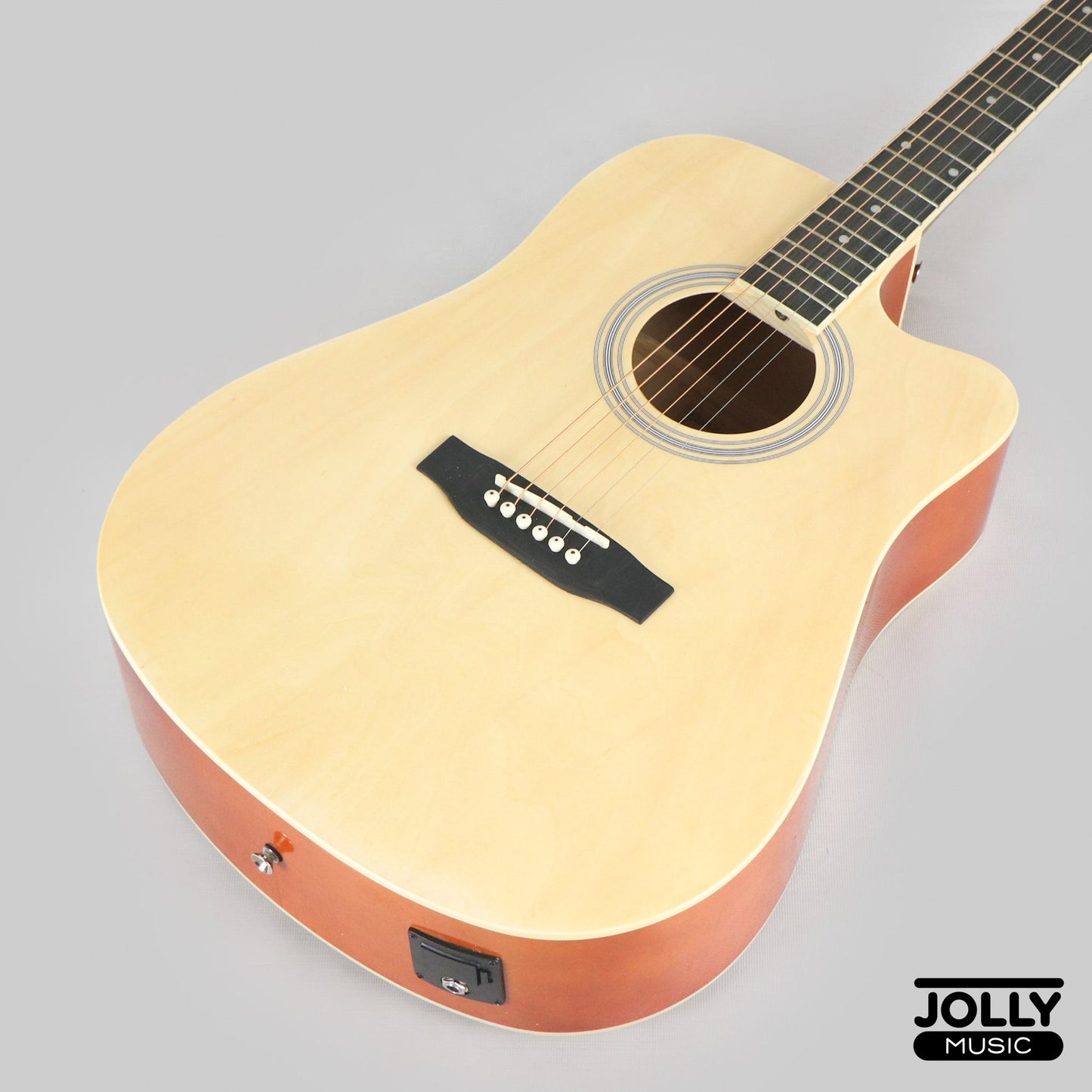 Caravan HS-4111 EQ Acoustic Electric Guitar - Natural