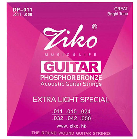 Ziko Acoustic Guitar String Set (DP-010, DP-011, DP-012)