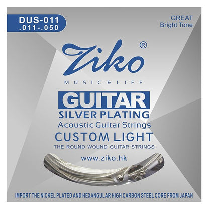 Ziko Silver Plating Acoustic Guitar Strings