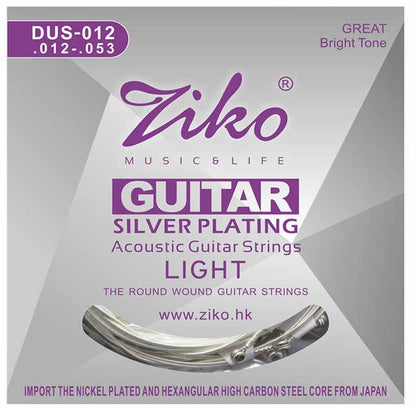 Ziko Silver Plating Acoustic Guitar Strings