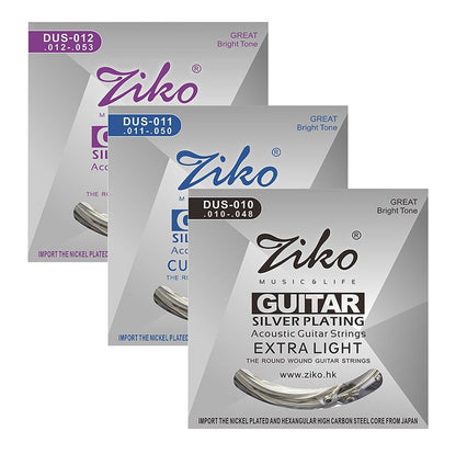 Ziko Silver Plating Acoustic Guitar Strings