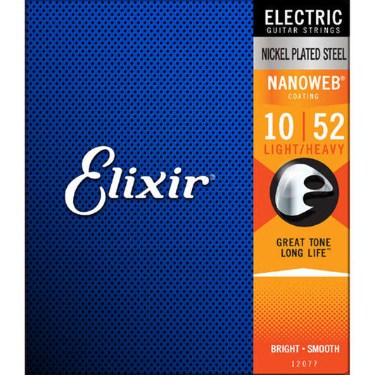 Elixir Electric Nickel Plated Steel Special Gauge Electric Guitar Strings with NANOWEB Coating