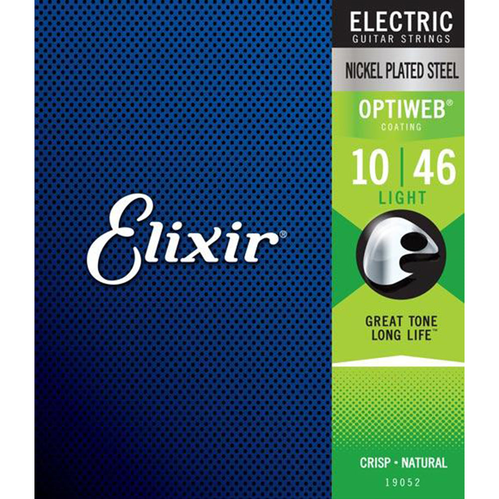 Elixir Electric Nickel Plated Steel Standard Gauge Electric Guitar Strings with OPTIWEB Coating