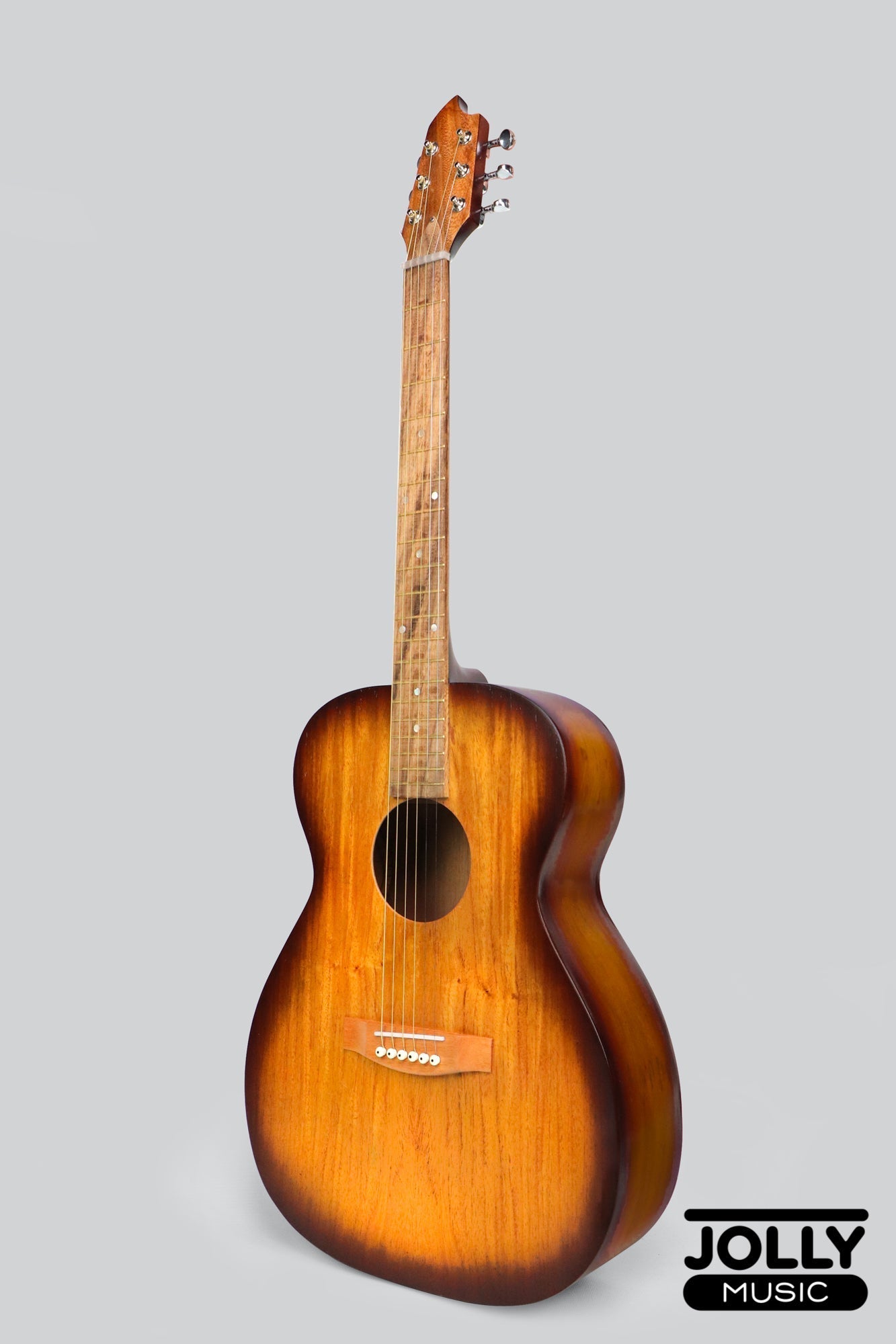 Ferangeli Gel-Series 41-inch OM Acoustic Guitar (Made in Cebu) - Brown Edgeburst