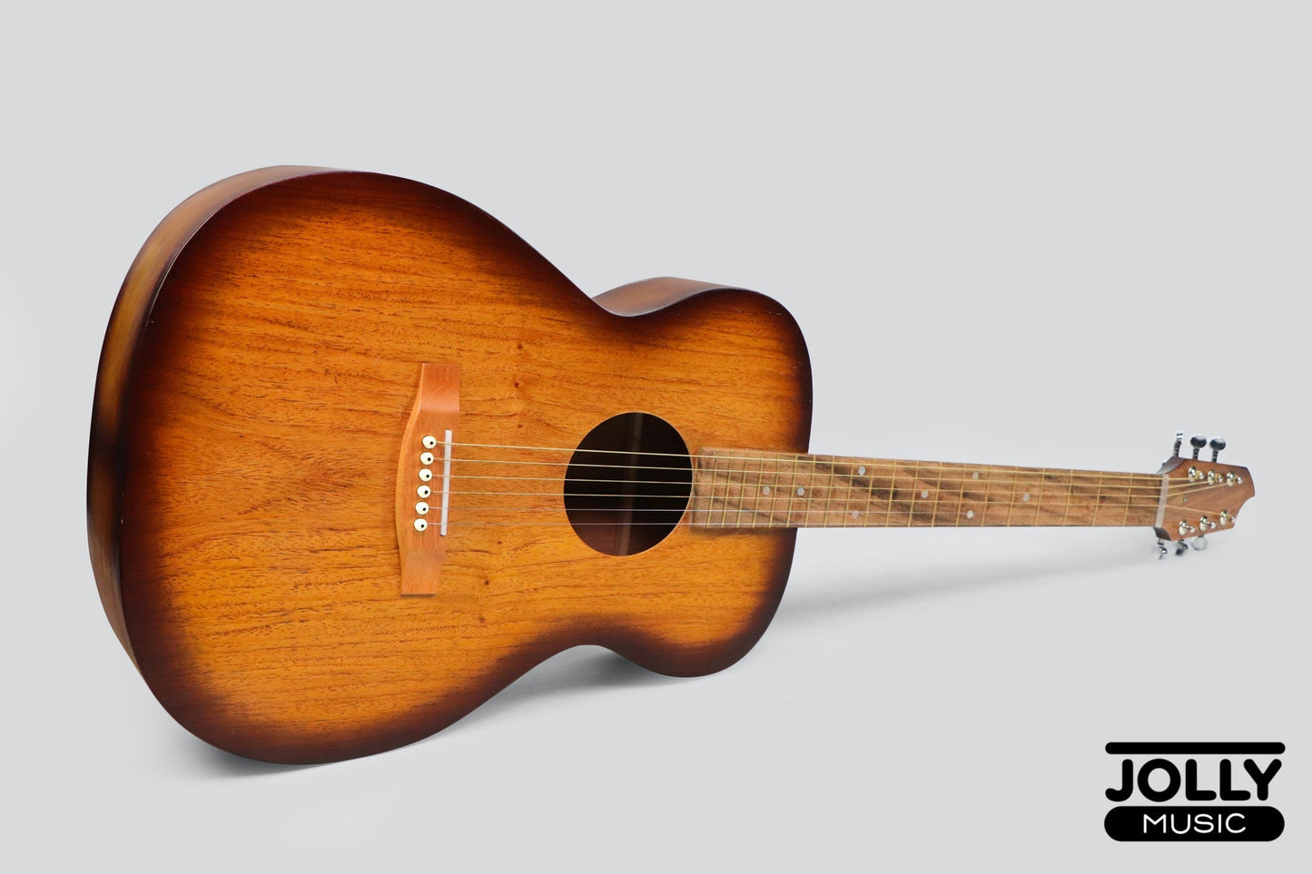 Ferangeli Gel-Series 41-inch OM Acoustic Guitar (Made in Cebu) - Brown Edgeburst