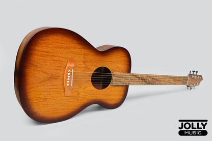 Ferangeli Gel-Series 41-inch OM Acoustic Guitar (Made in Cebu) - Brown Edgeburst