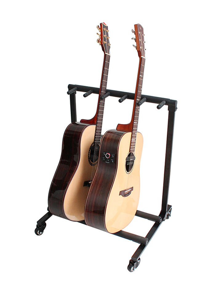 Flanger FL-11L Guitar Rack with Wheels (5 electric guitars / 3 acoustic guitars + 2 electric guitars)