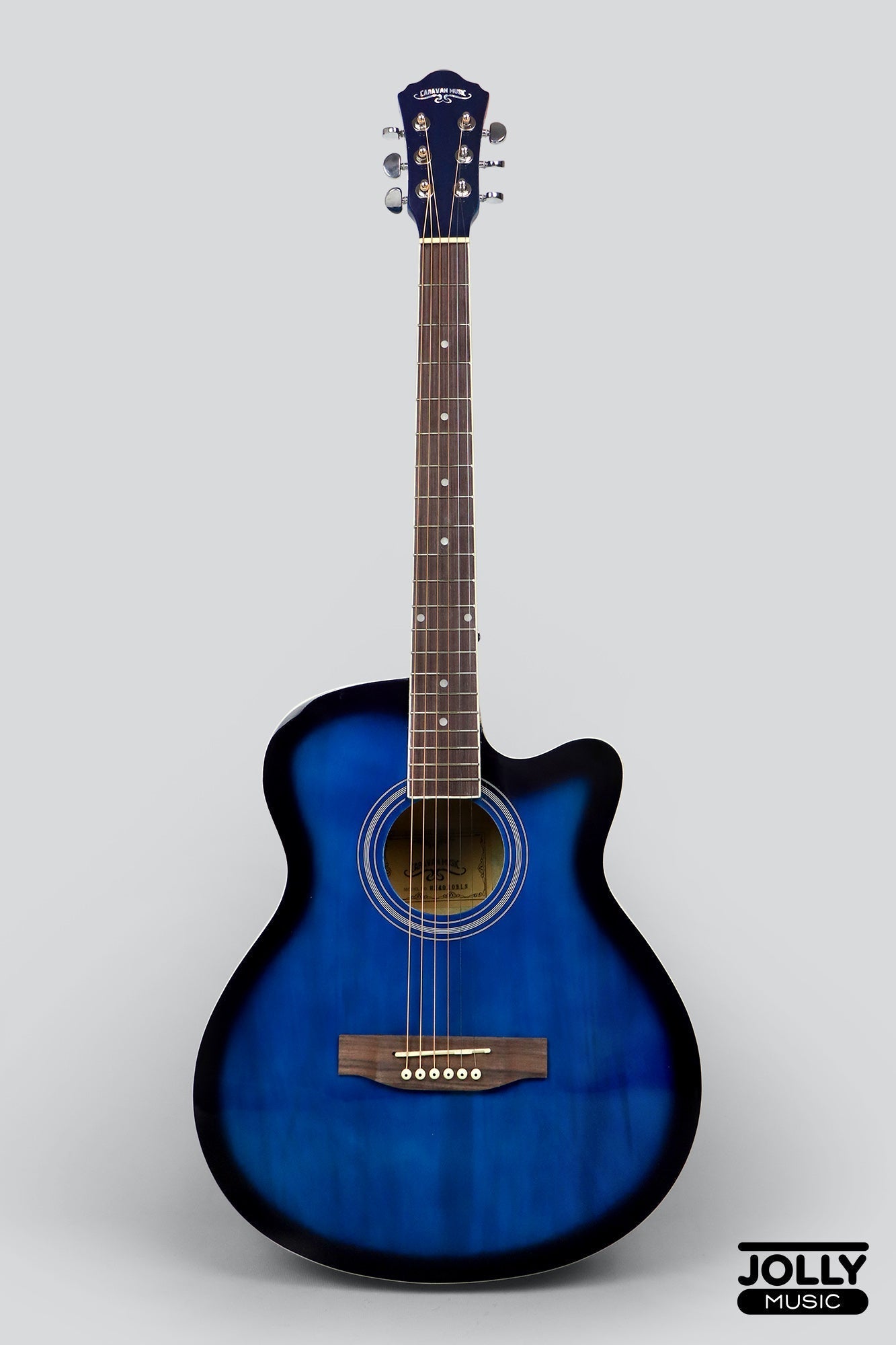 Caravan HS-4010 40  Acoustic Guitar with FREE Gigbag - Blue Burst