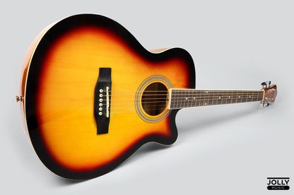 Caravan HS-4010 40  Acoustic Guitar with FREE Gigbag - Sunburst