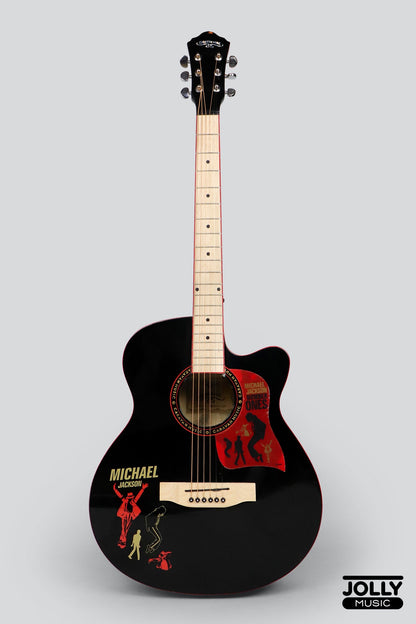 Caravan HS-4015 Acoustic Guitar with Gigbag - Black