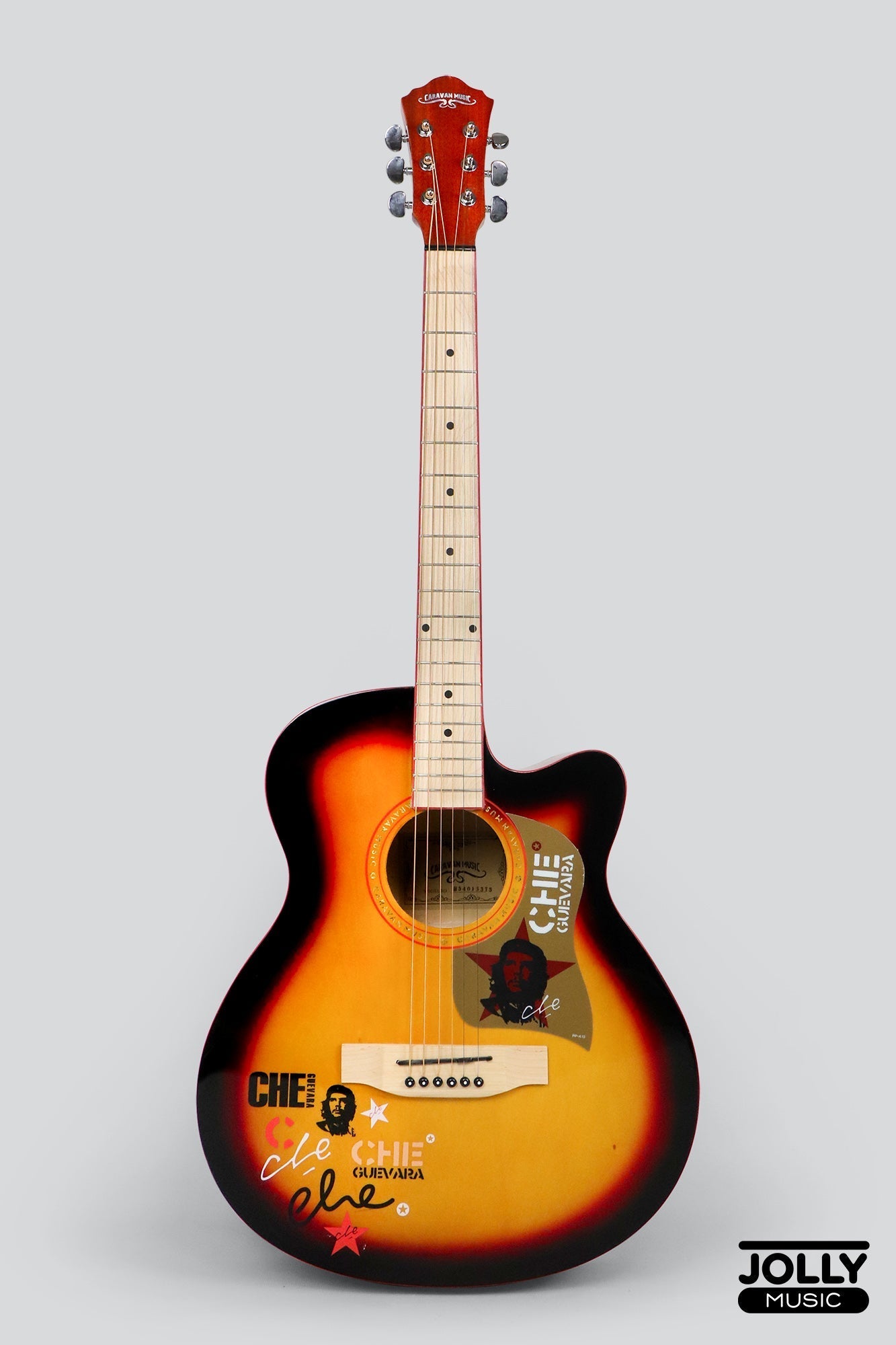 Caravan HS-4015 Acoustic Guitar with Gigbag - Sunburst