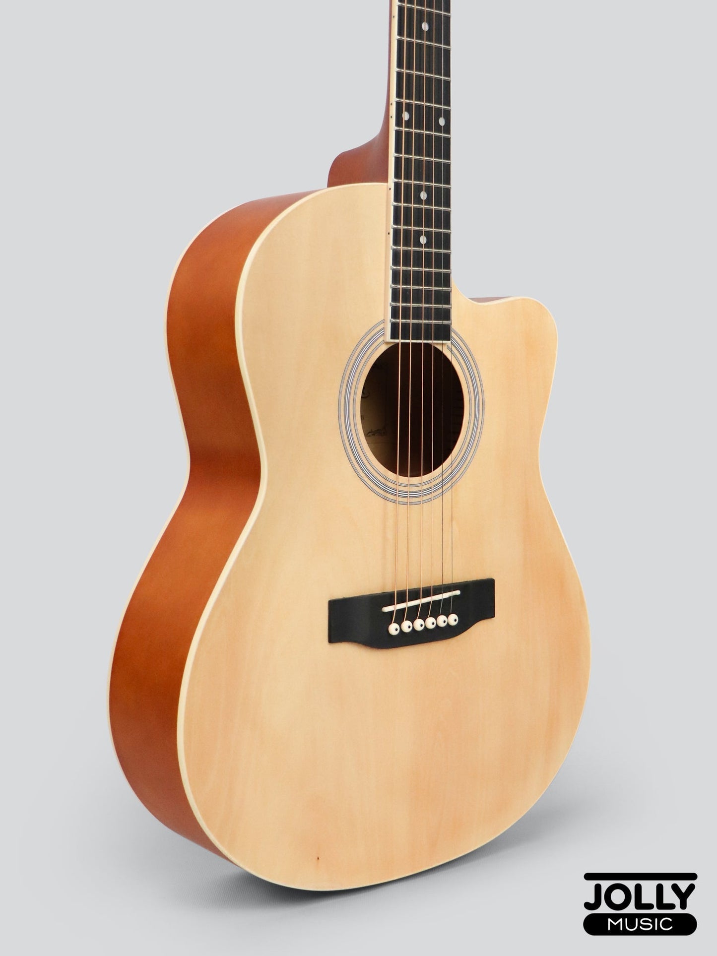 Caravan HS-3911 39" All-Linden Body Acoustic Guitar - Natural