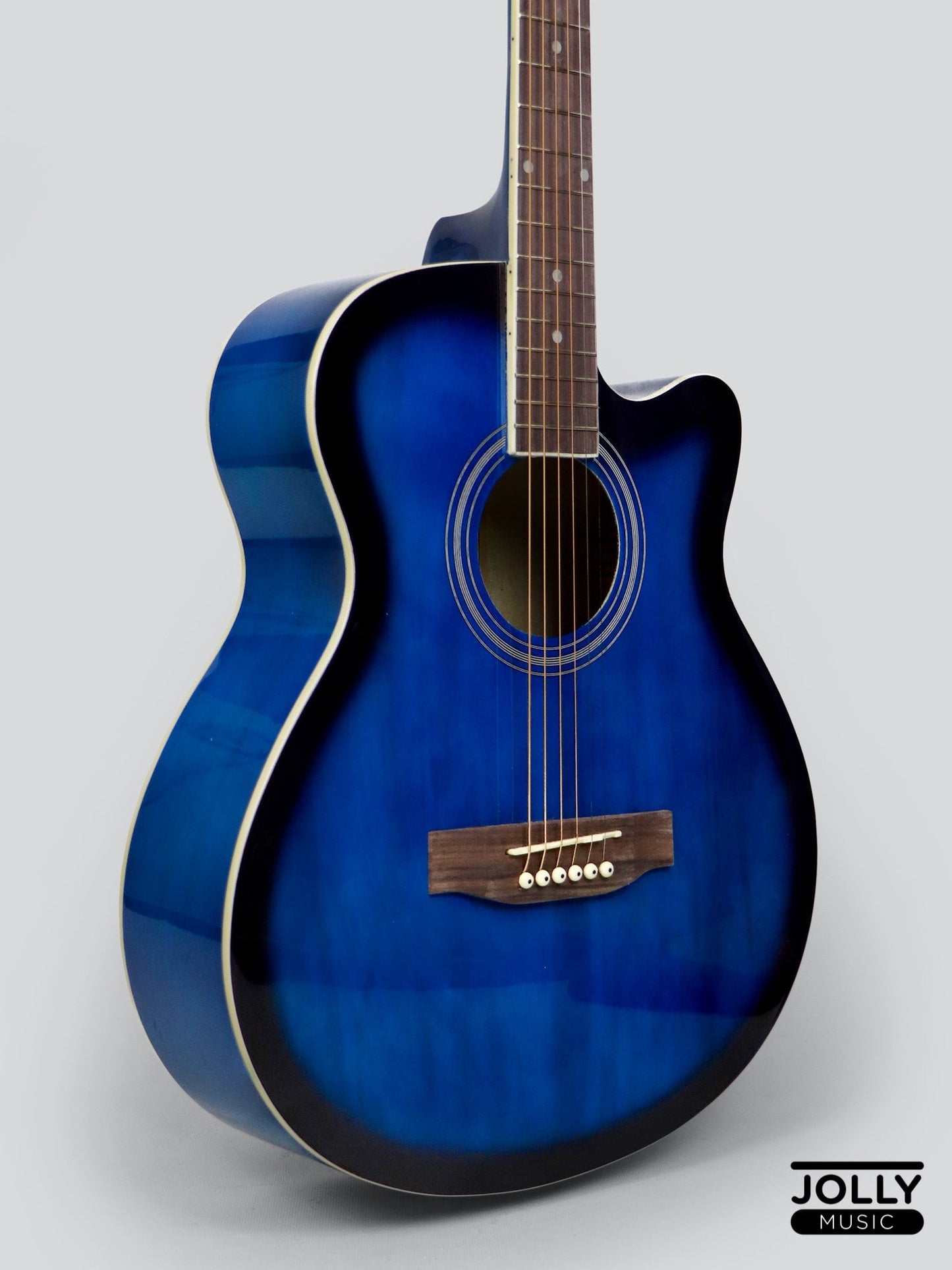 Caravan HS-4010 40  Acoustic Guitar with FREE Gigbag - Blue Burst