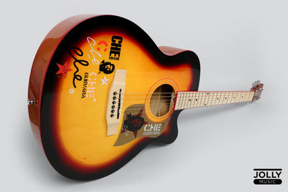 Caravan HS-4015 Acoustic Guitar with Gigbag - Sunburst