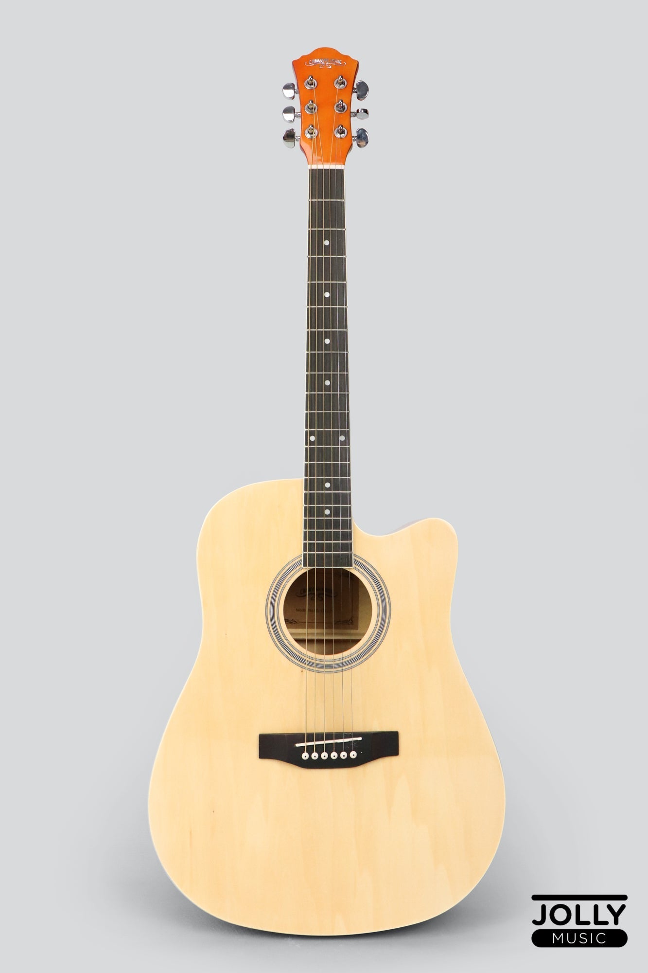 Caravan HS-4111 Dreadnought 41 Acoustic Guitar - Natural