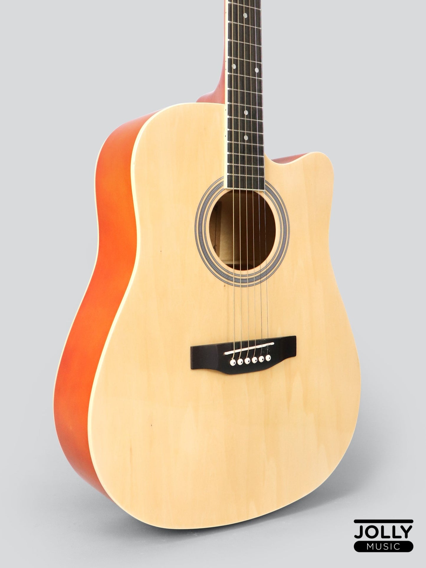 Caravan HS-4111 Dreadnought 41 Acoustic Guitar - Natural