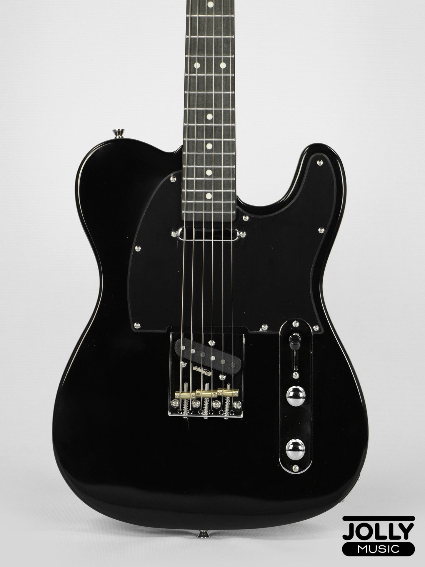 JCraft Vintage Series T-3V T-Style Electric Guitar - Black