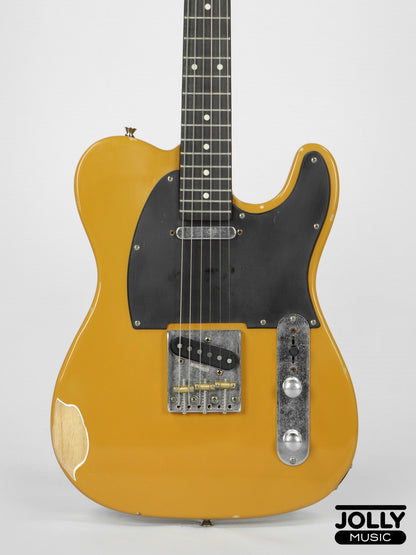 JCraft Vintage Series T-3VC Relic T-Style Electric Guitar - Butterscotch