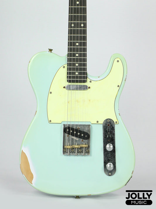 JCraft Vintage Series T-3VC Relic T-Style Electric Guitar - Sonic Blue