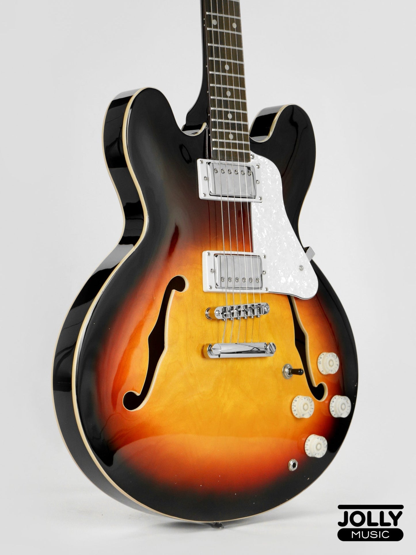 JCraft AR-2 2024 JM Semi-Hollow Electric Guitar - Sunburst