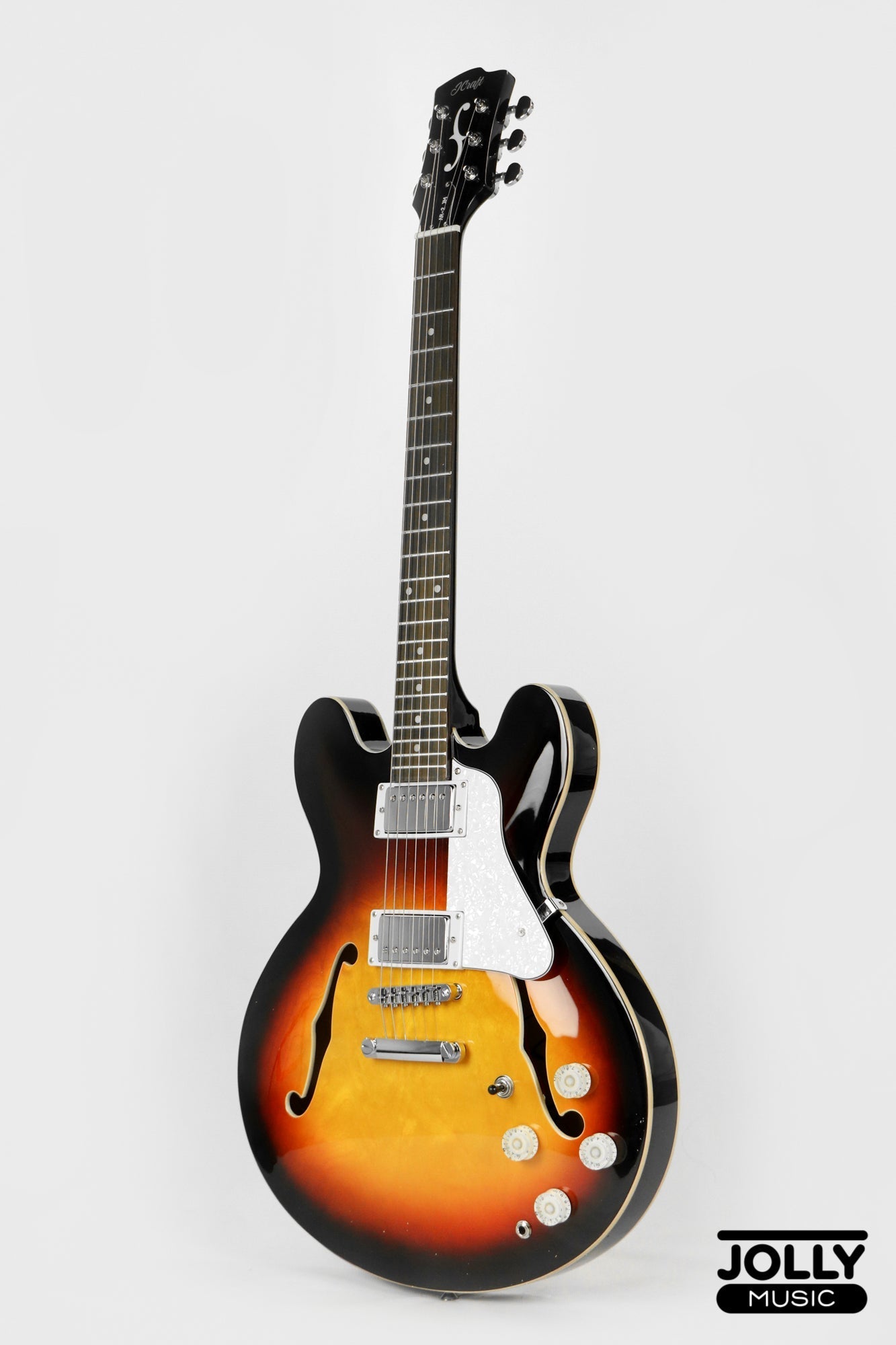 JCraft AR-2 2024 JM Semi-Hollow Electric Guitar - Sunburst