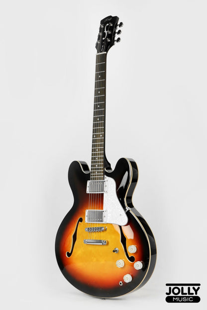 JCraft AR-2 2024 JM Semi-Hollow Electric Guitar - Sunburst