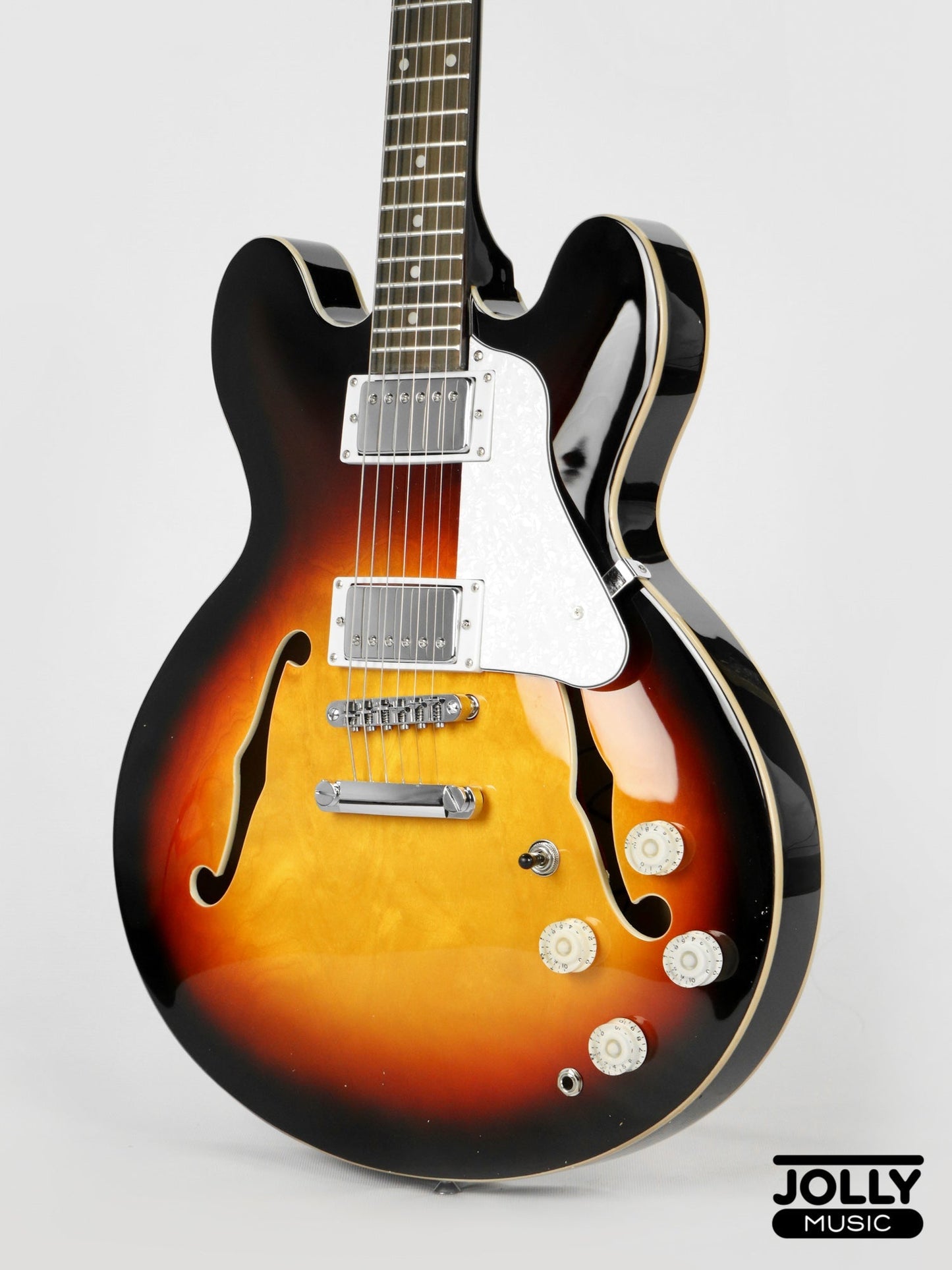 JCraft AR-2 2024 JM Semi-Hollow Electric Guitar - Sunburst