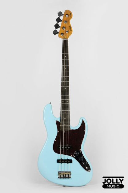 JCraft JB-3V J-Offset 4-String Bass Guitar - Sonic Blue