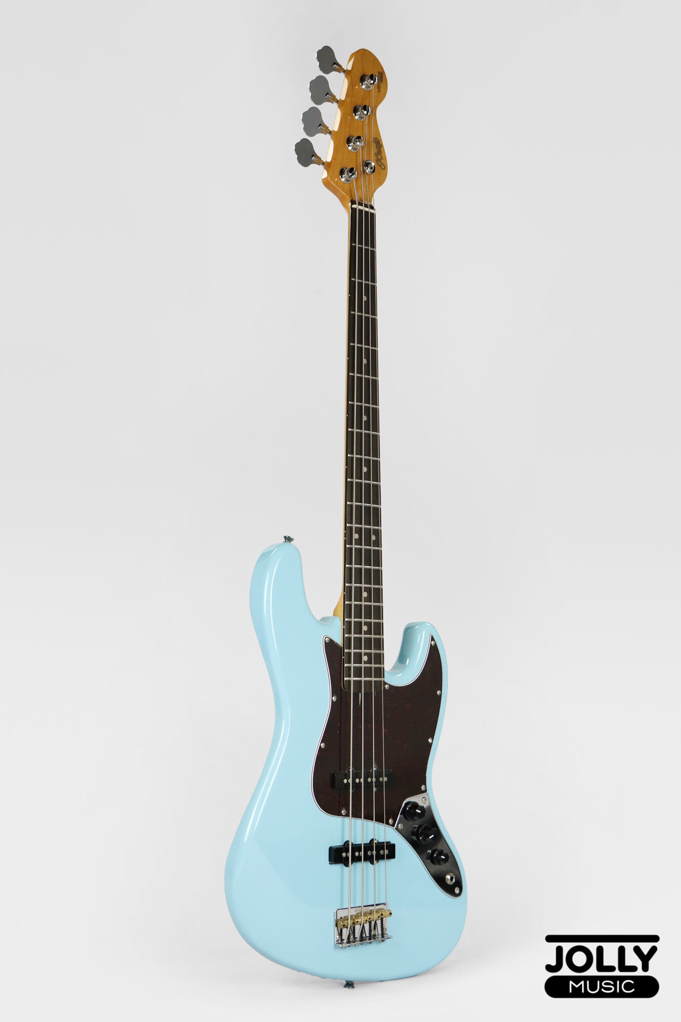 JCraft JB-3V J-Offset 4-String Bass Guitar - Sonic Blue