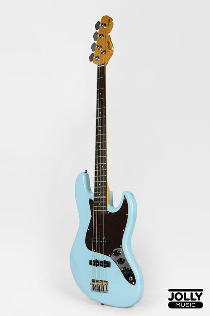 JCraft JB-3V J-Offset 4-String Bass Guitar - Sonic Blue