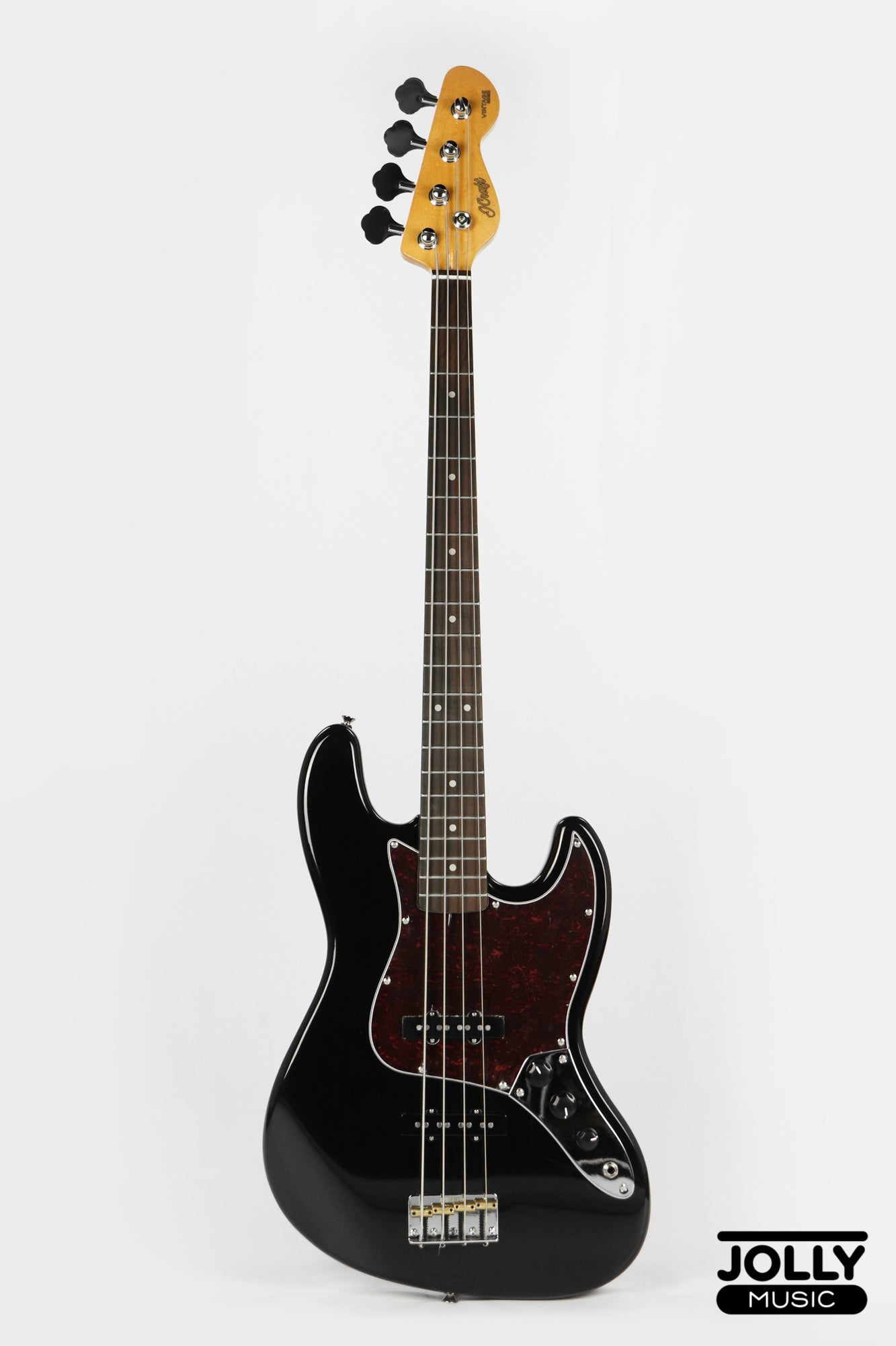 JCraft JB-3V J-Offset 4-String Bass Guitar - Black