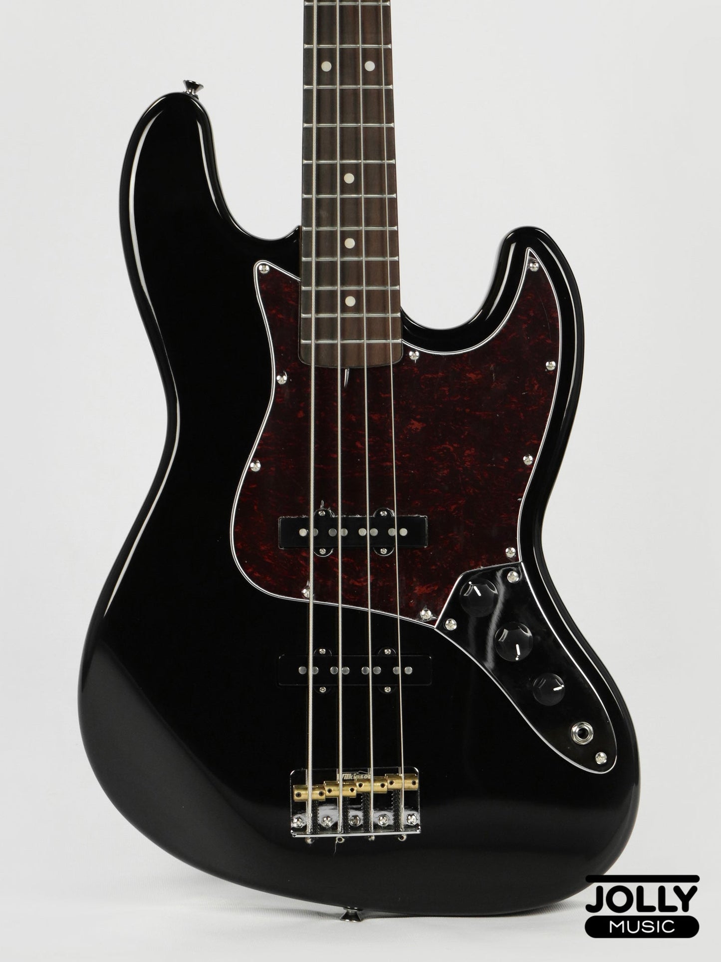 JCraft JB-3V J-Offset 4-String Bass Guitar - Black