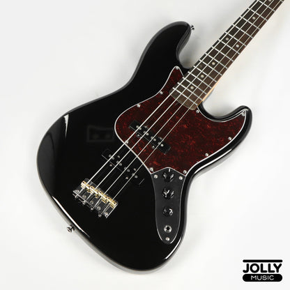 JCraft JB-3V J-Offset 4-String Bass Guitar - Black