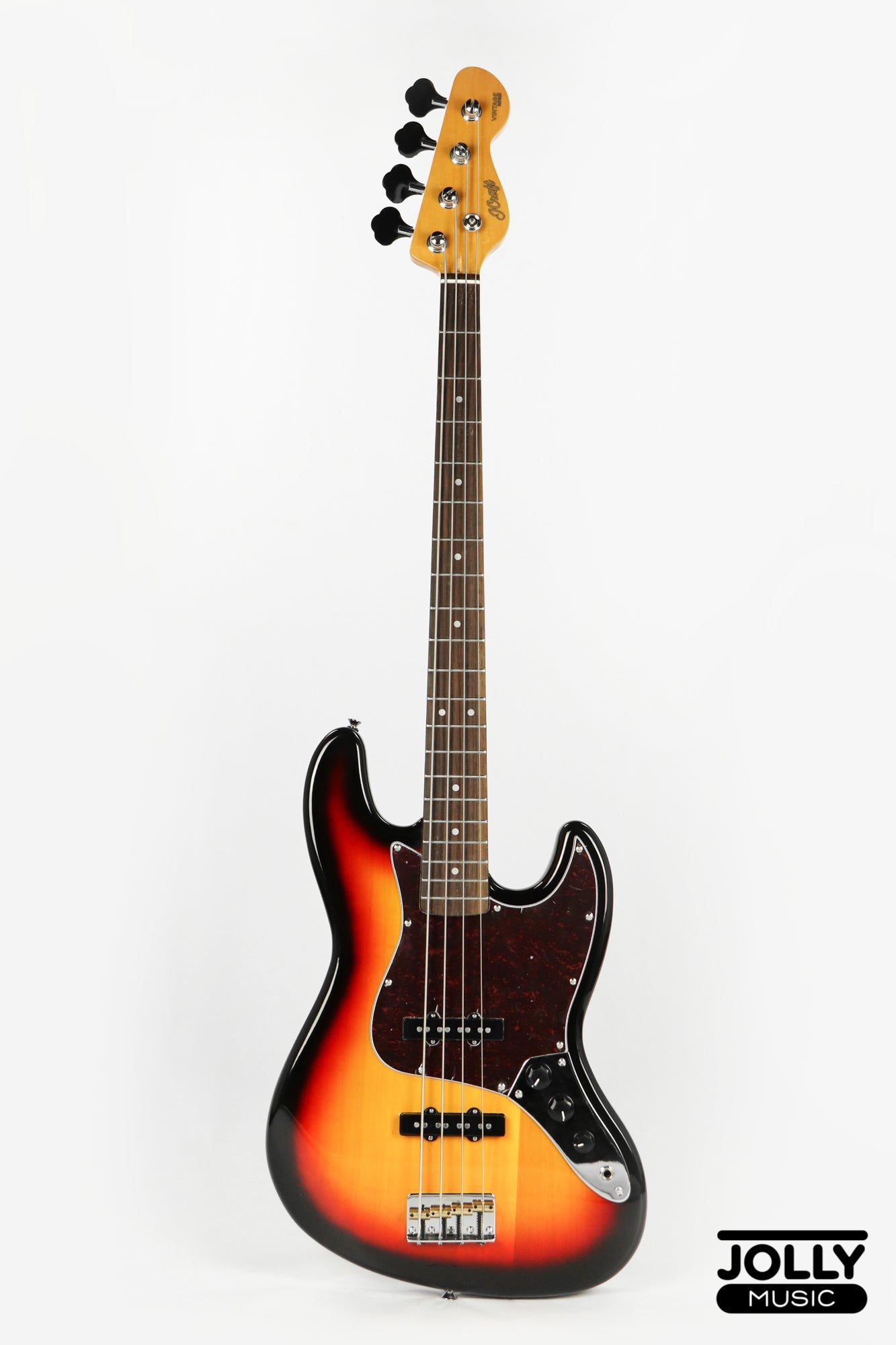 JCraft JB-3V J-Offset 4-String Bass Guitar - Sunburst