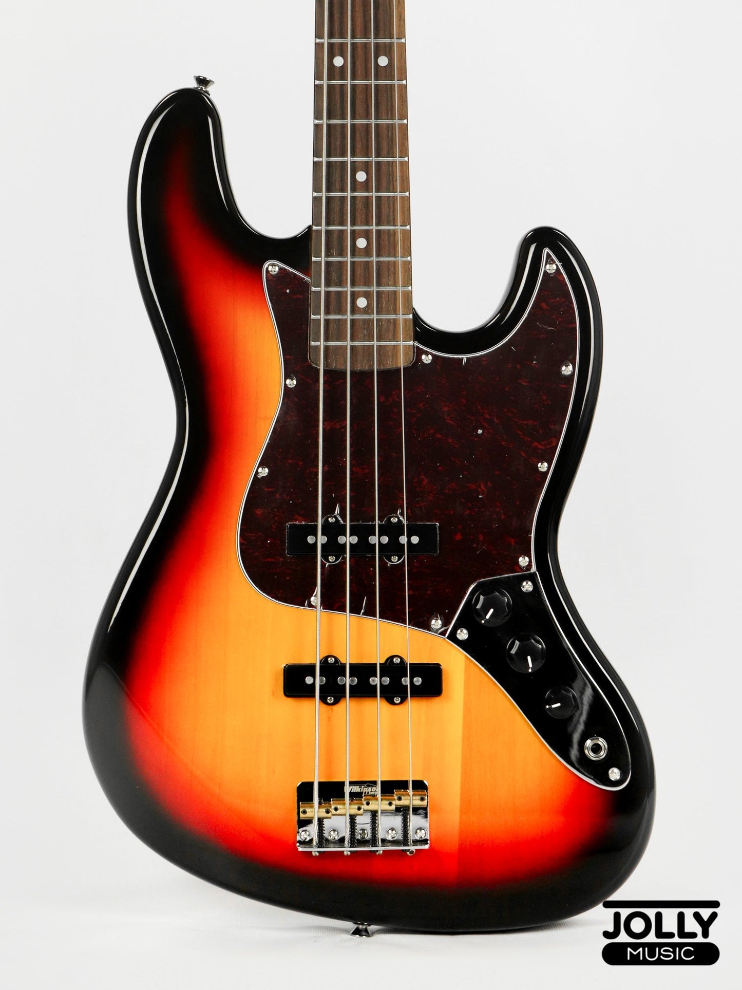 JCraft JB-3V J-Offset 4-String Bass Guitar - Sunburst