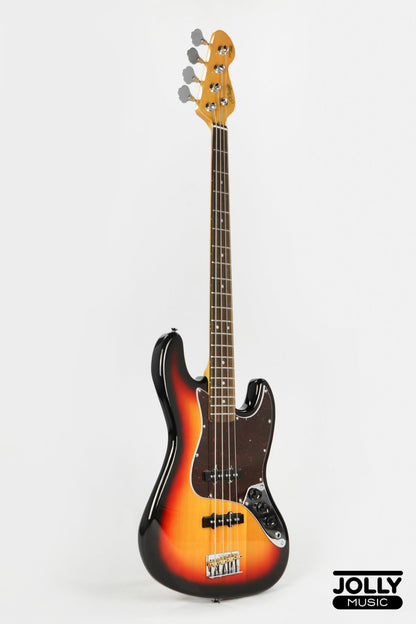 JCraft JB-3V J-Offset 4-String Bass Guitar - Sunburst