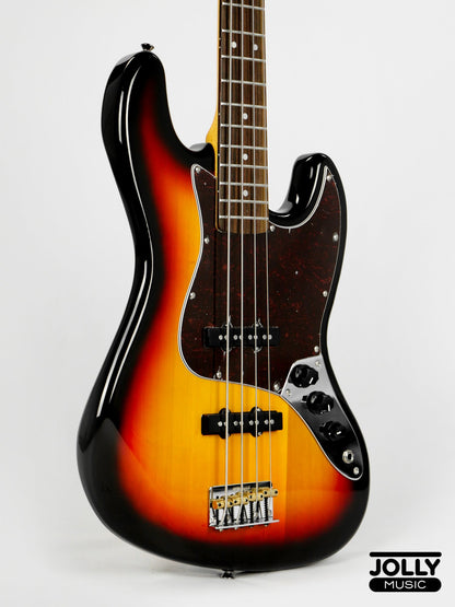 JCraft JB-3V J-Offset 4-String Bass Guitar - Sunburst