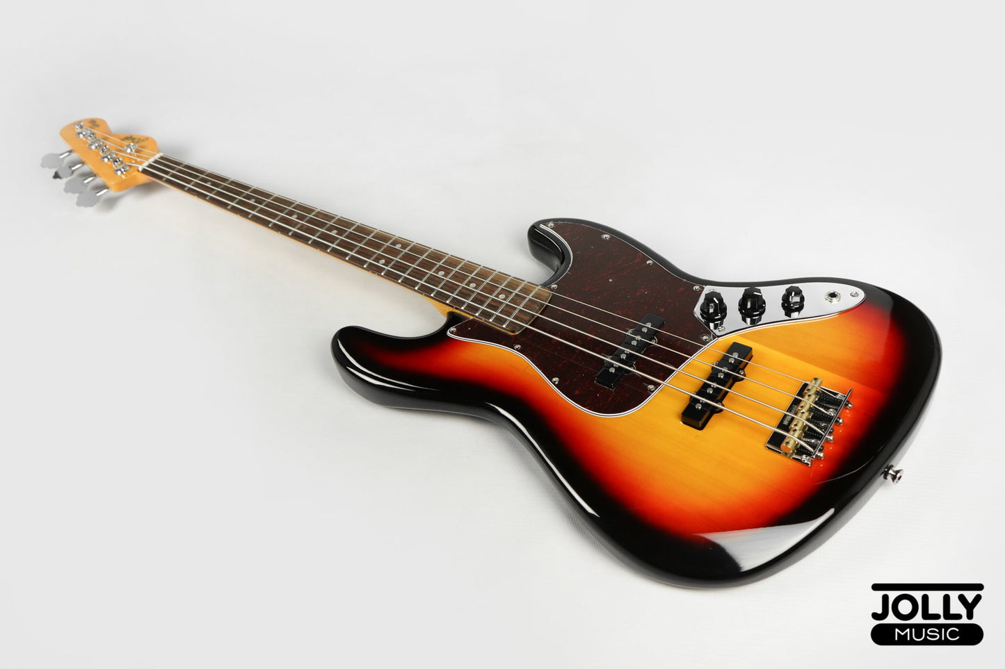 JCraft JB-3V J-Offset 4-String Bass Guitar - Sunburst