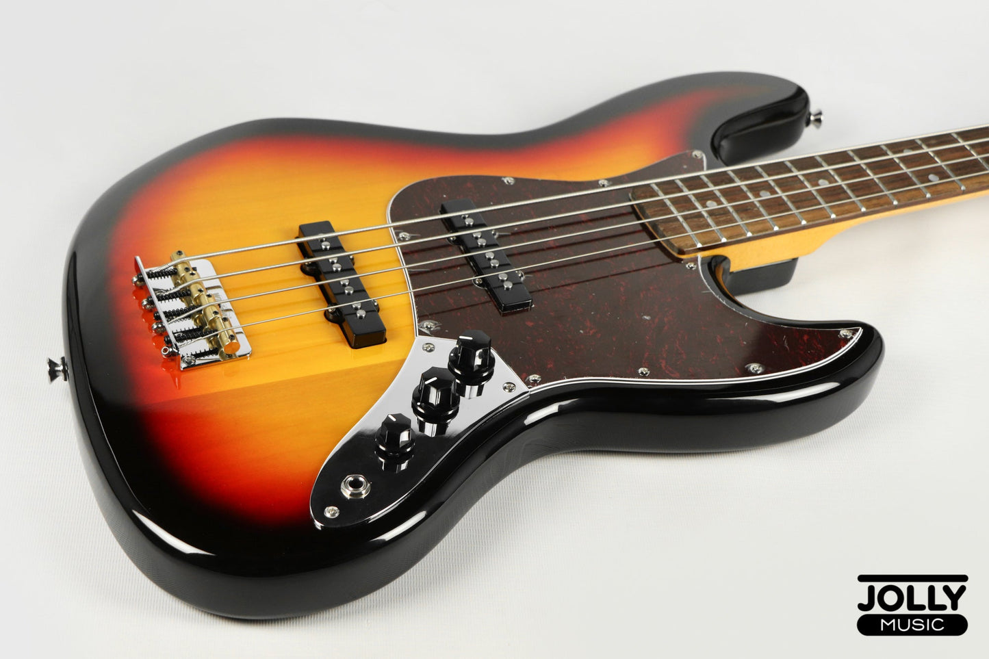 JCraft JB-3V J-Offset 4-String Bass Guitar - Sunburst