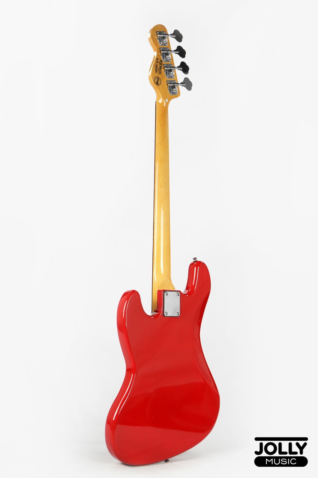 JCraft JB-3V J-Offset 4-String Bass Guitar - Fiesta Red