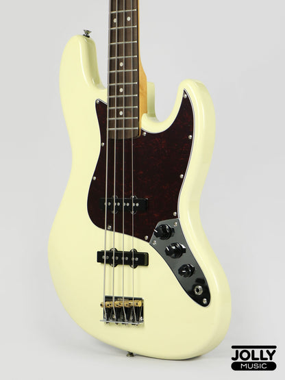 JCraft JB-3V J-Offset 4-String Bass Guitar - Vintage White