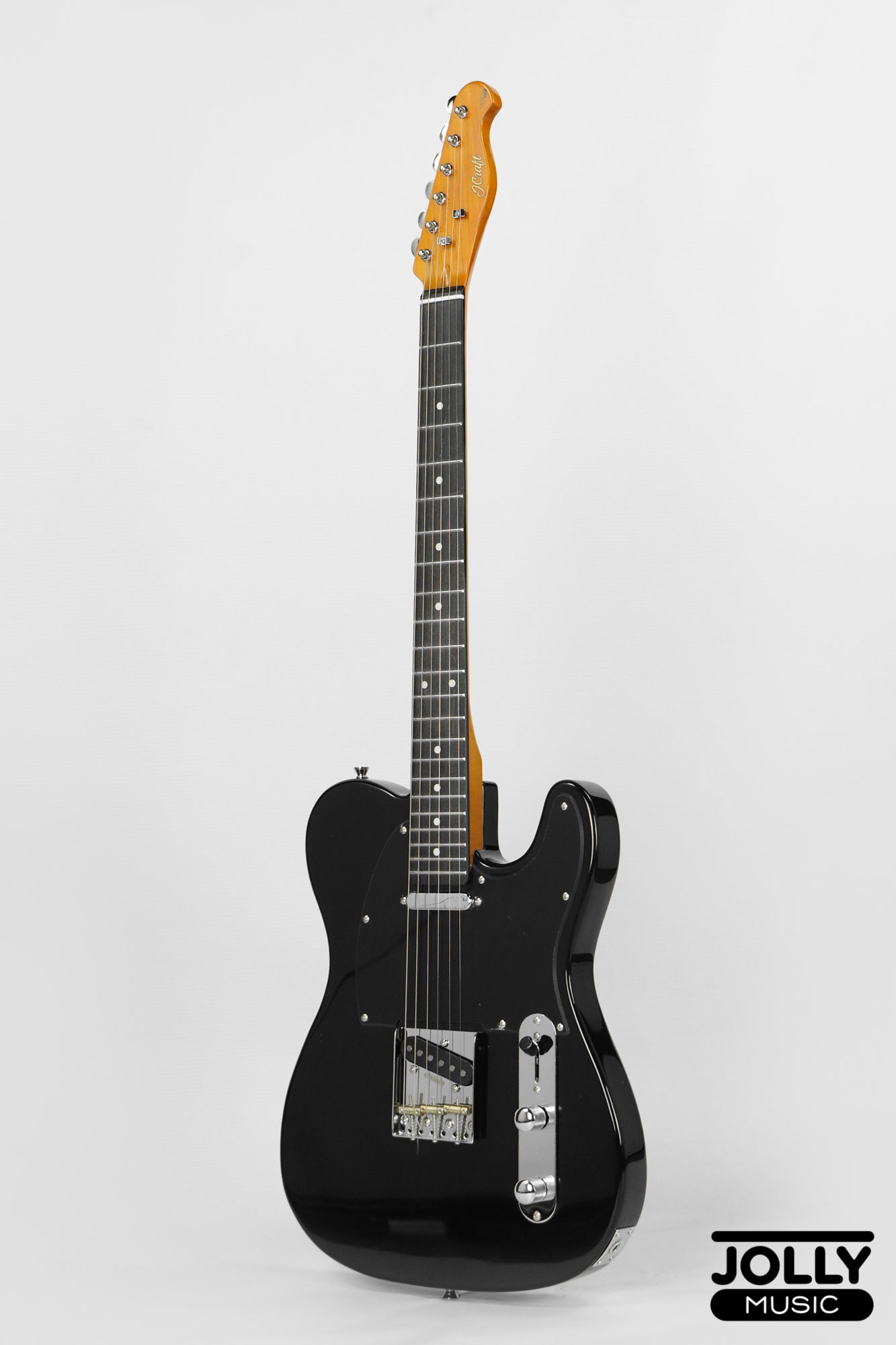 JCraft Vintage Series T-3V T-Style Electric Guitar - Black