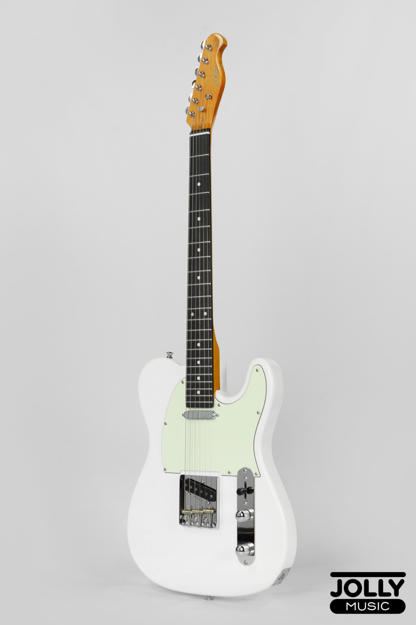 JCraft Vintage Series T-3V T-Style Electric Guitar - Olympic White