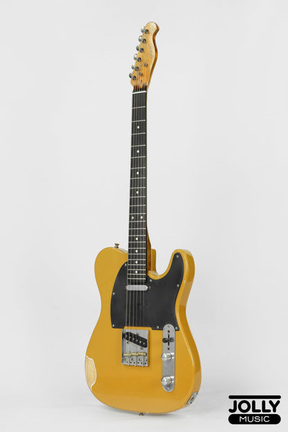 JCraft Vintage Series T-3VC Relic T-Style Electric Guitar - Butterscotch