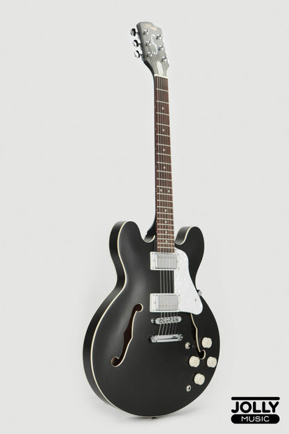 JCraft AR-2 2024 JM Semi-Hollow Electric Guitar - Black